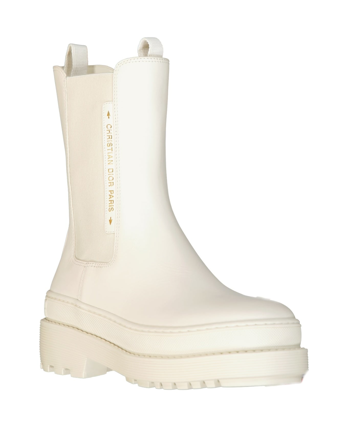 Dior Leather Boots - White