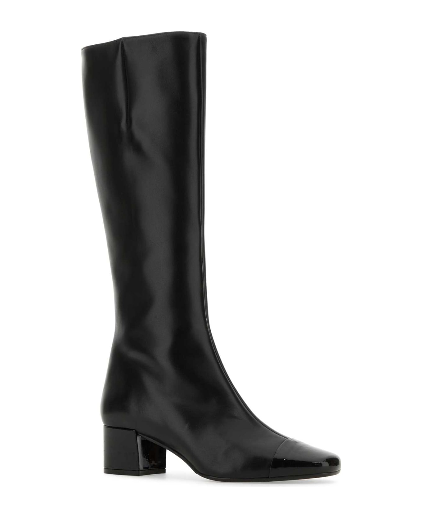Carel Black Leather Malaga Boots - BLACKLAMB
