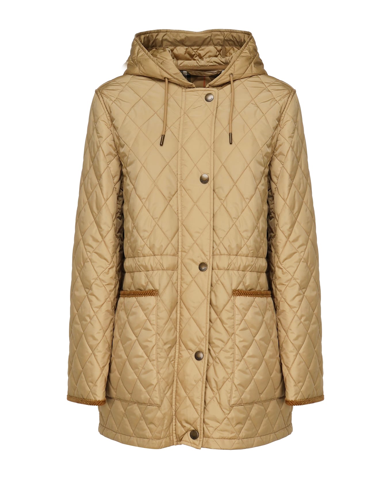 Burberry Quilted Nylon Parka - Beige