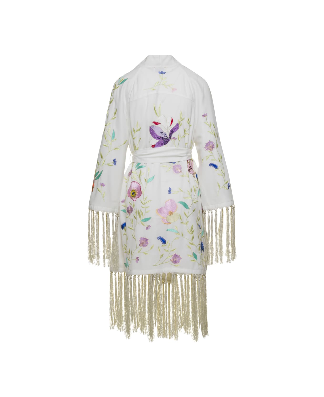 Forte_Forte Heaven Embroidery Viscose Crepe Kimono - Multicolor ニットウェア