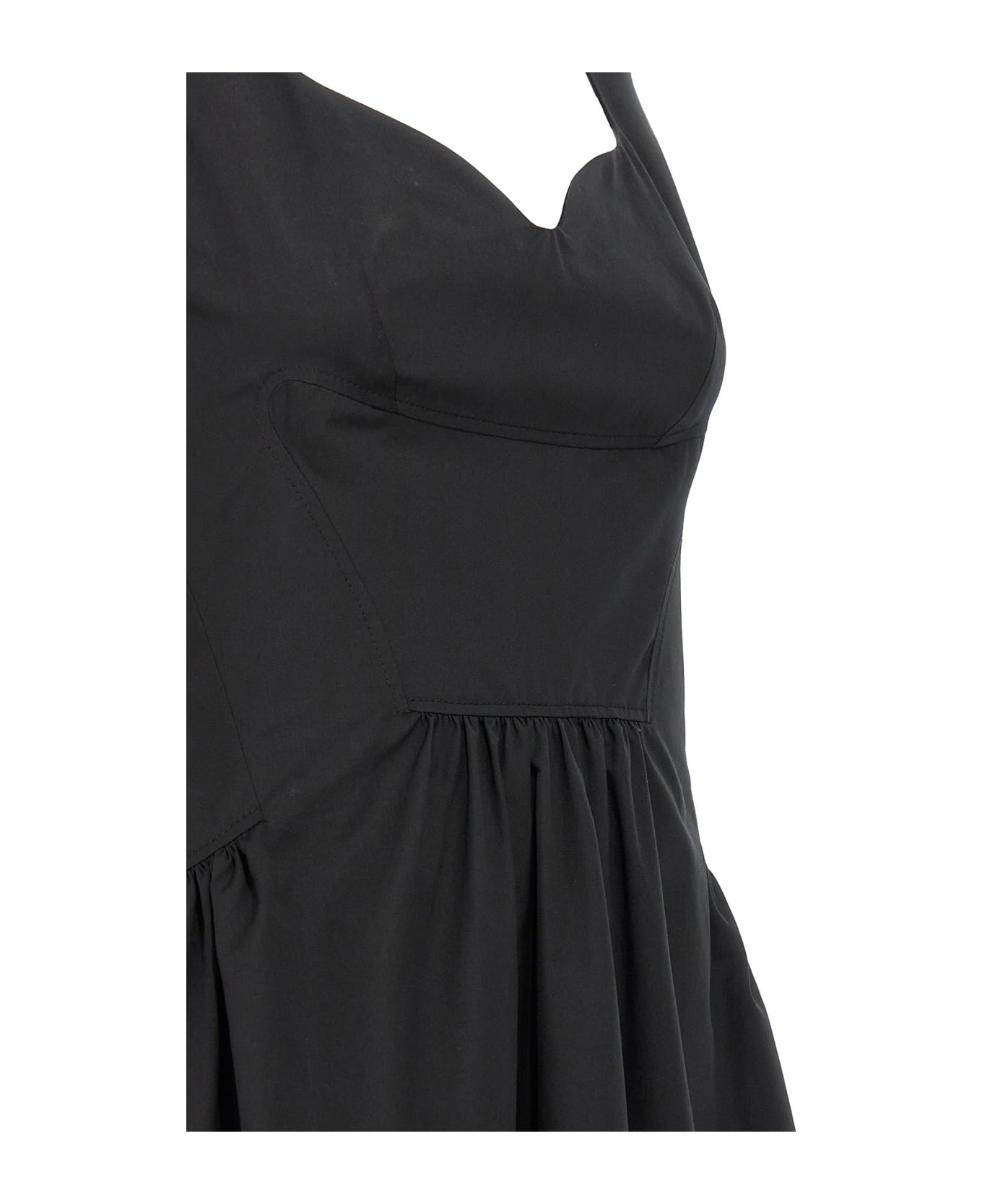 Alexander McQueen Heart Neckline Midi Dress - Black ワンピース＆ドレス
