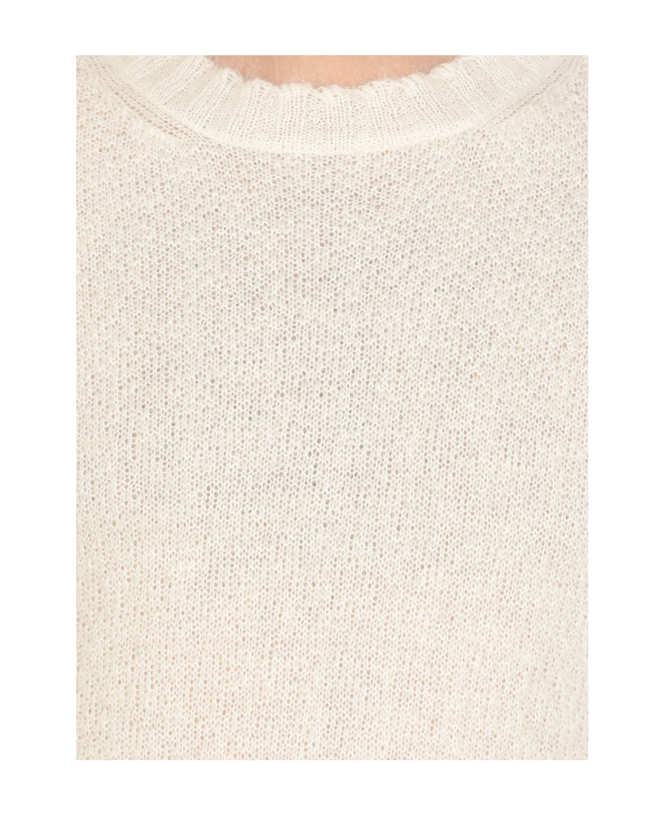 Jil Sander Milk Mohair Blend Sweater - Ivory ニットウェア