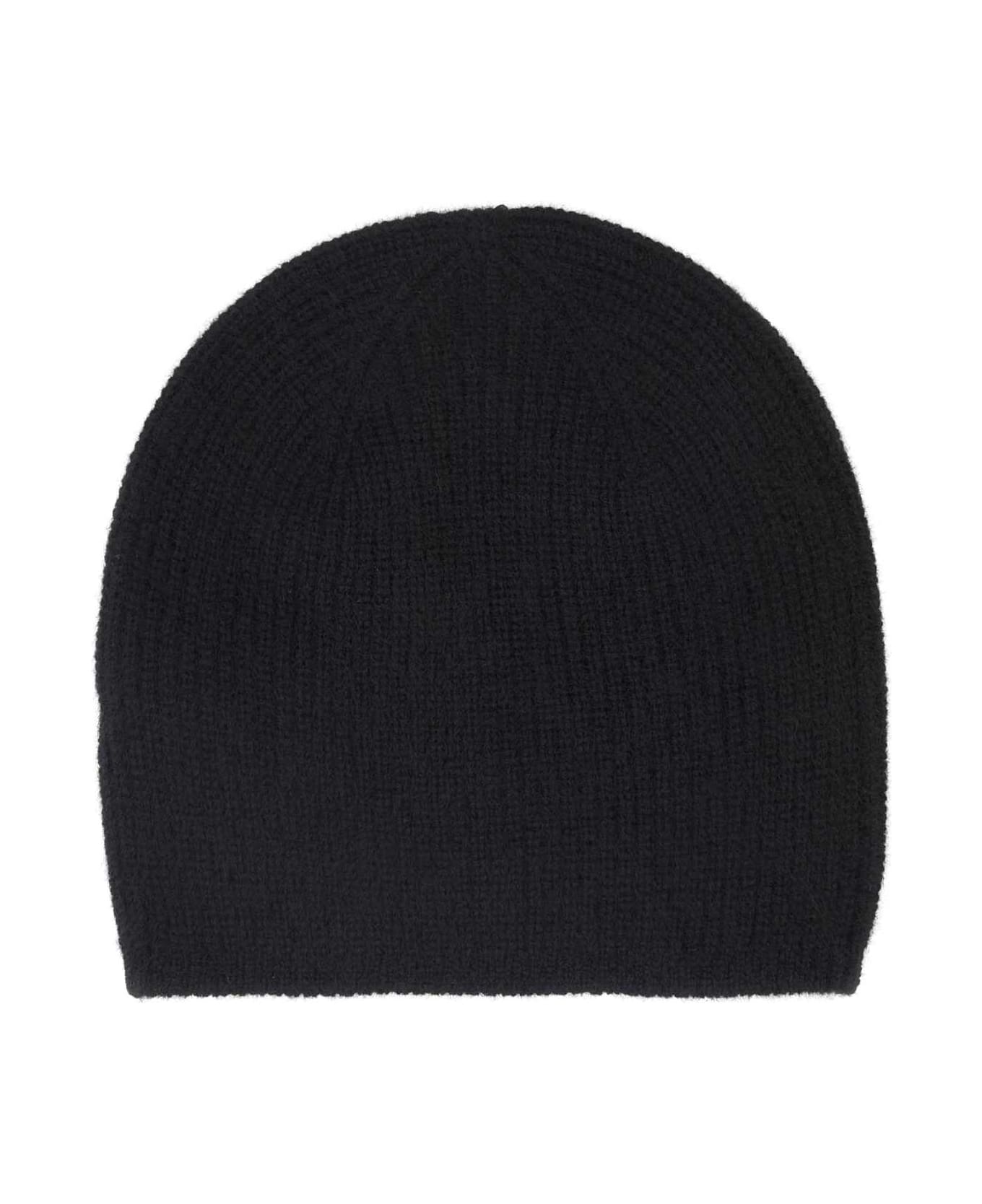 Loulou Studio Black Cashmere Flyn Beanie Hat - BLACK
