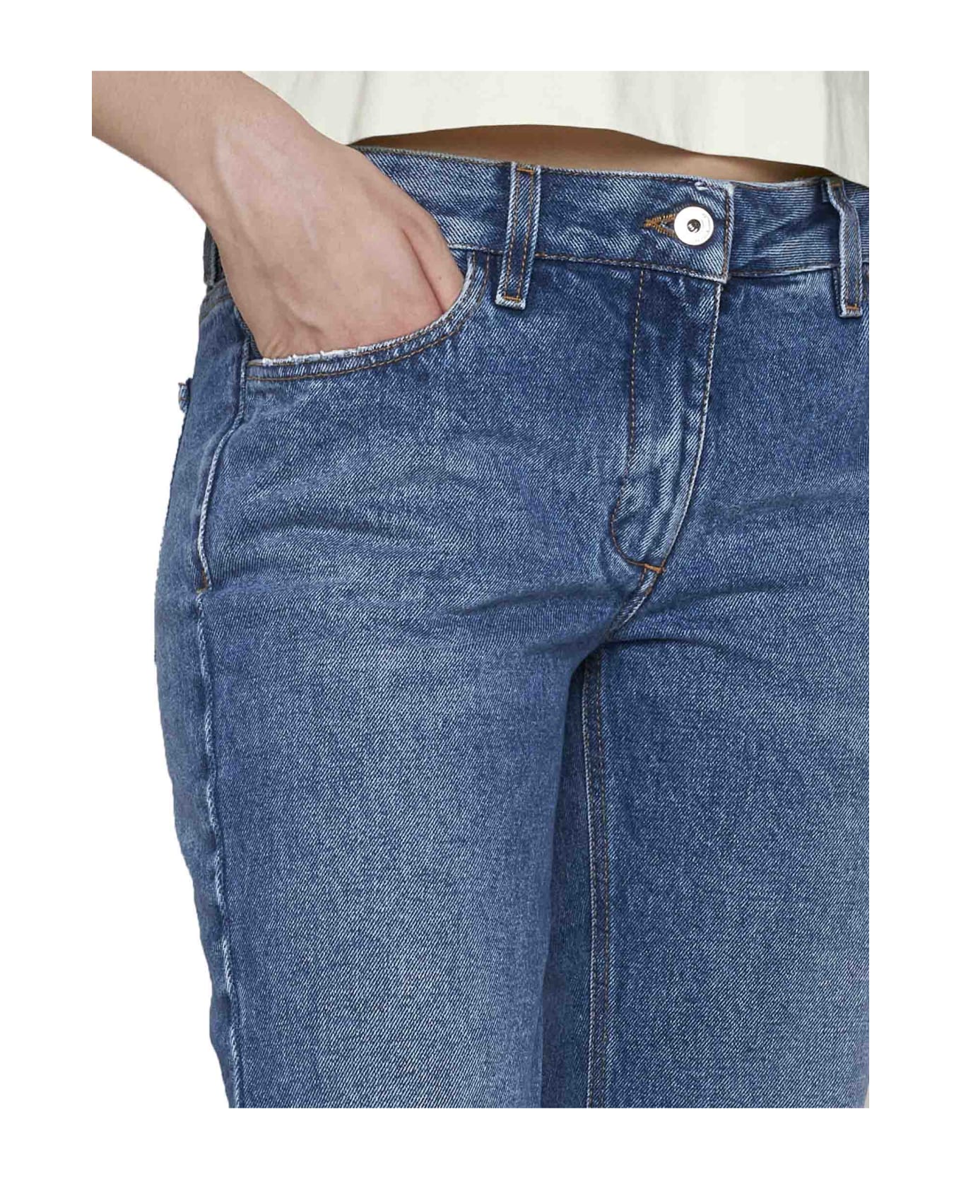 Off-White Flared Jeans - Denim