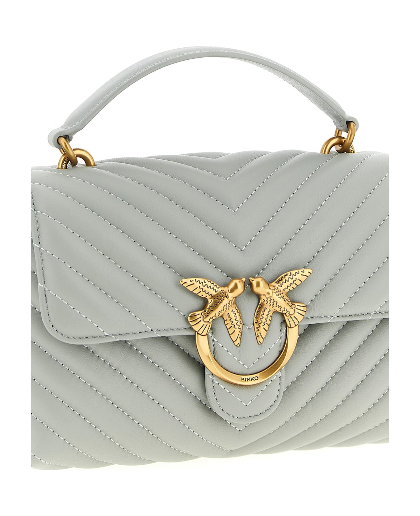 Pinko 'mini Lady Love Puff' Handbag - Gray