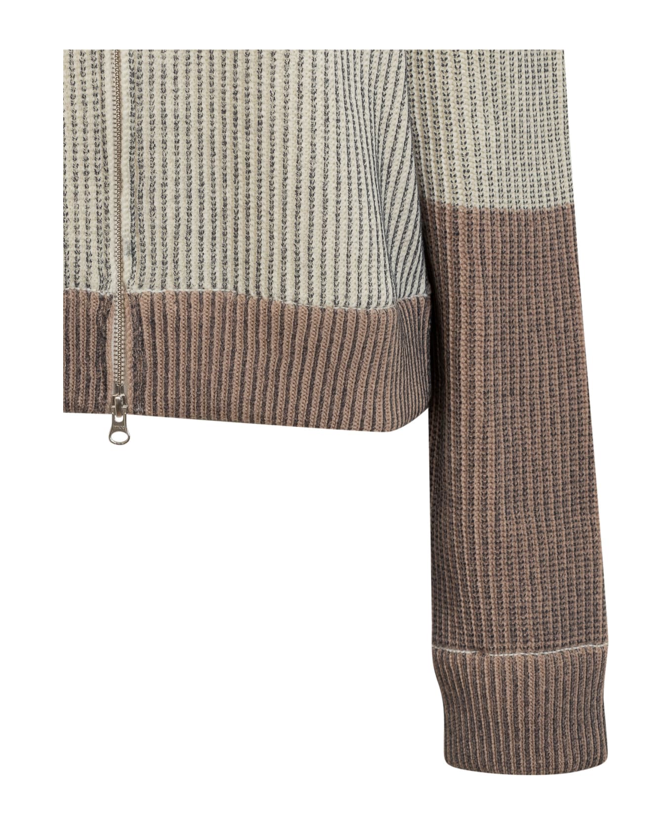 MM6 Maison Margiela Two-tone Wool Blend Turtleneck Sweater - FANTASIA