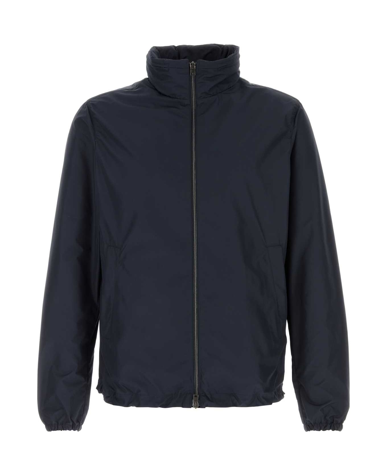 Herno Dark Blue Polyester Jacket - BLUNAVY