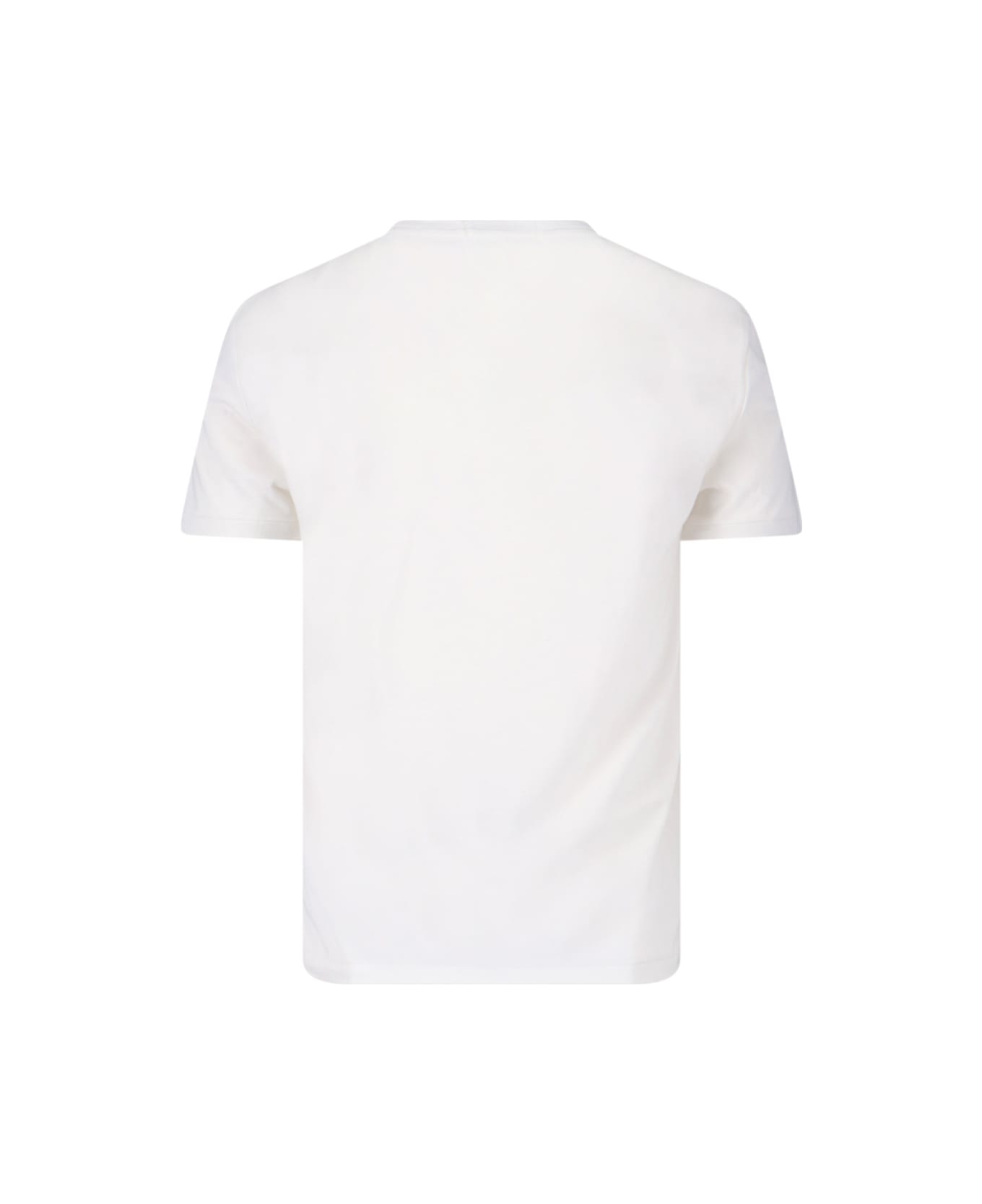 Ralph Lauren Logo T-shirt - FA25 DECKWASH WHITE HRTG BEAR