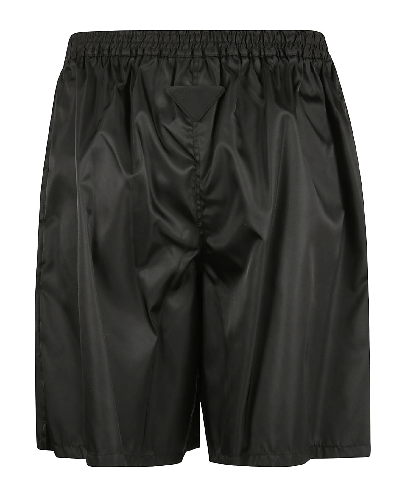 Prada Ribbed Waist Shorts - Nero