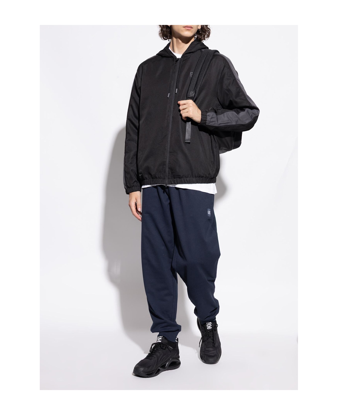 EA7 Emporio Armani Sports Shoes With Logo - Black