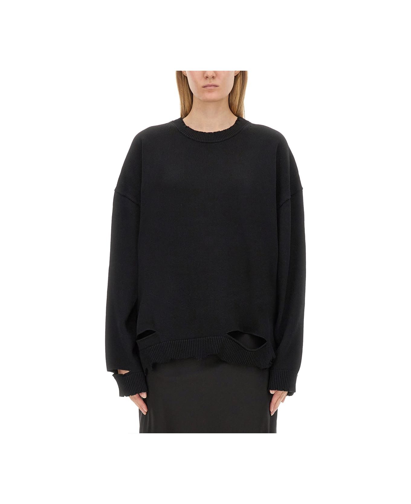 Helmut Lang Distressed Sweater