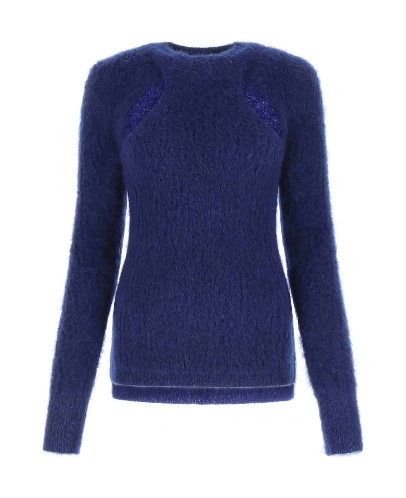 Isabel Marant Blue Mohair Blend Alford Sweater - 30EB