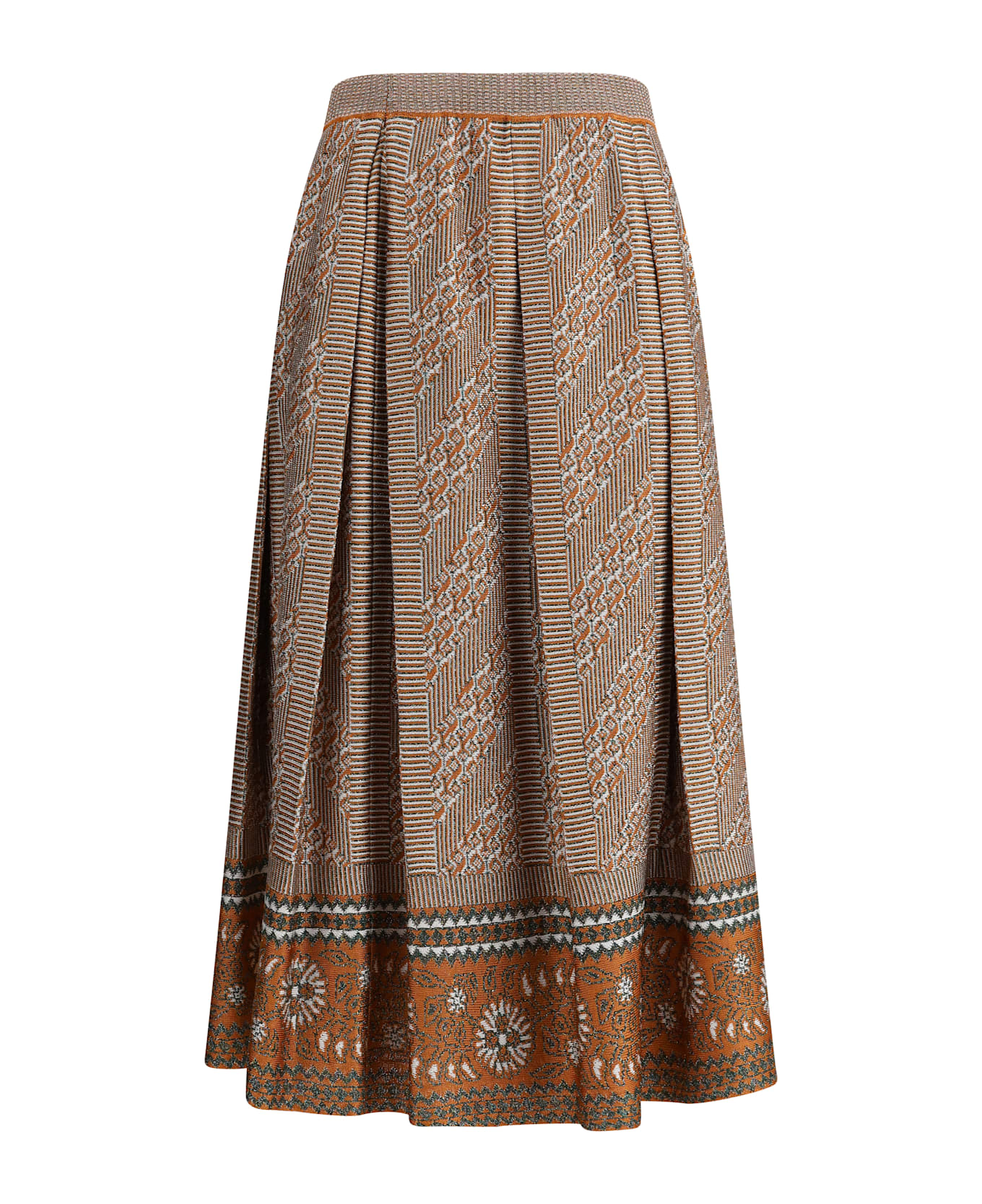 Valentino Knit Lurex Midi Skirt