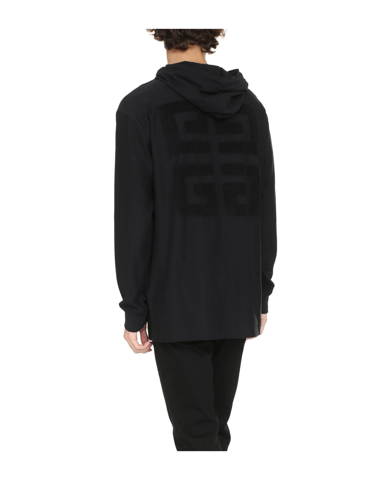 Givenchy Oversize Hooded Sweatshirt - Black