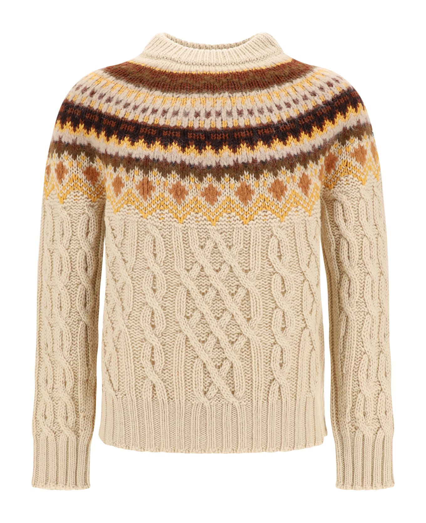 Moncler Grenoble Sweater - Light Beige ニットウェア