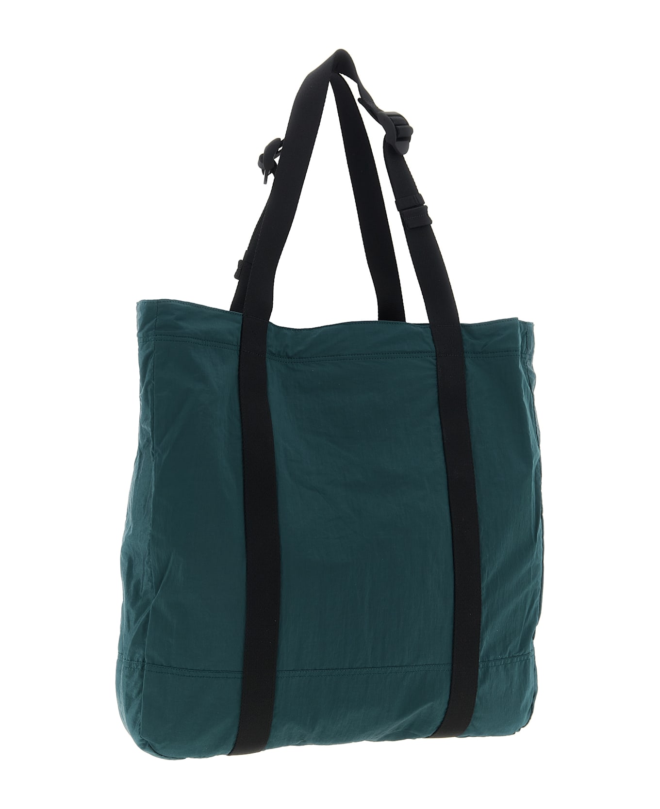 Stone Island Logo Patch Shopping Bag - Green