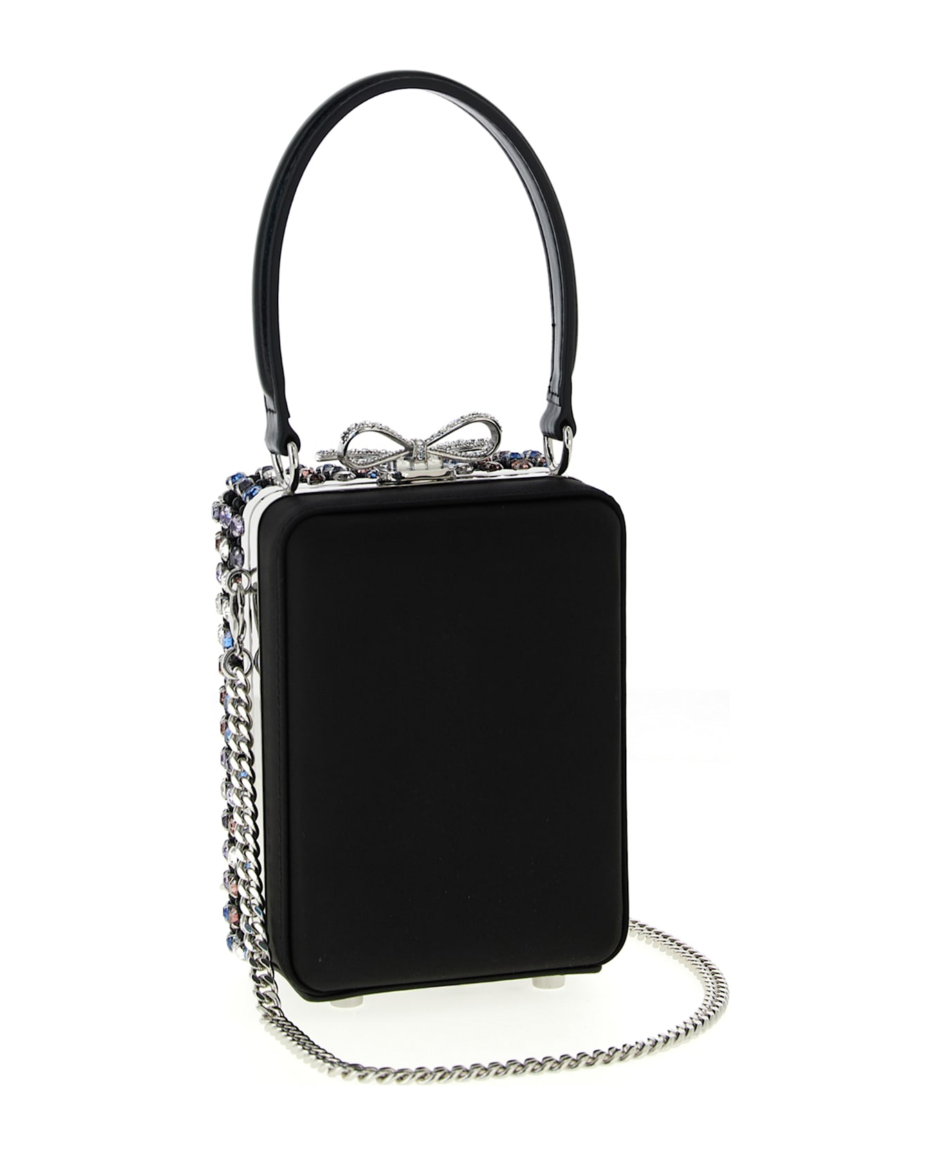 self-portrait 'multi Crystal Chainmail' Handbag - Multicolor