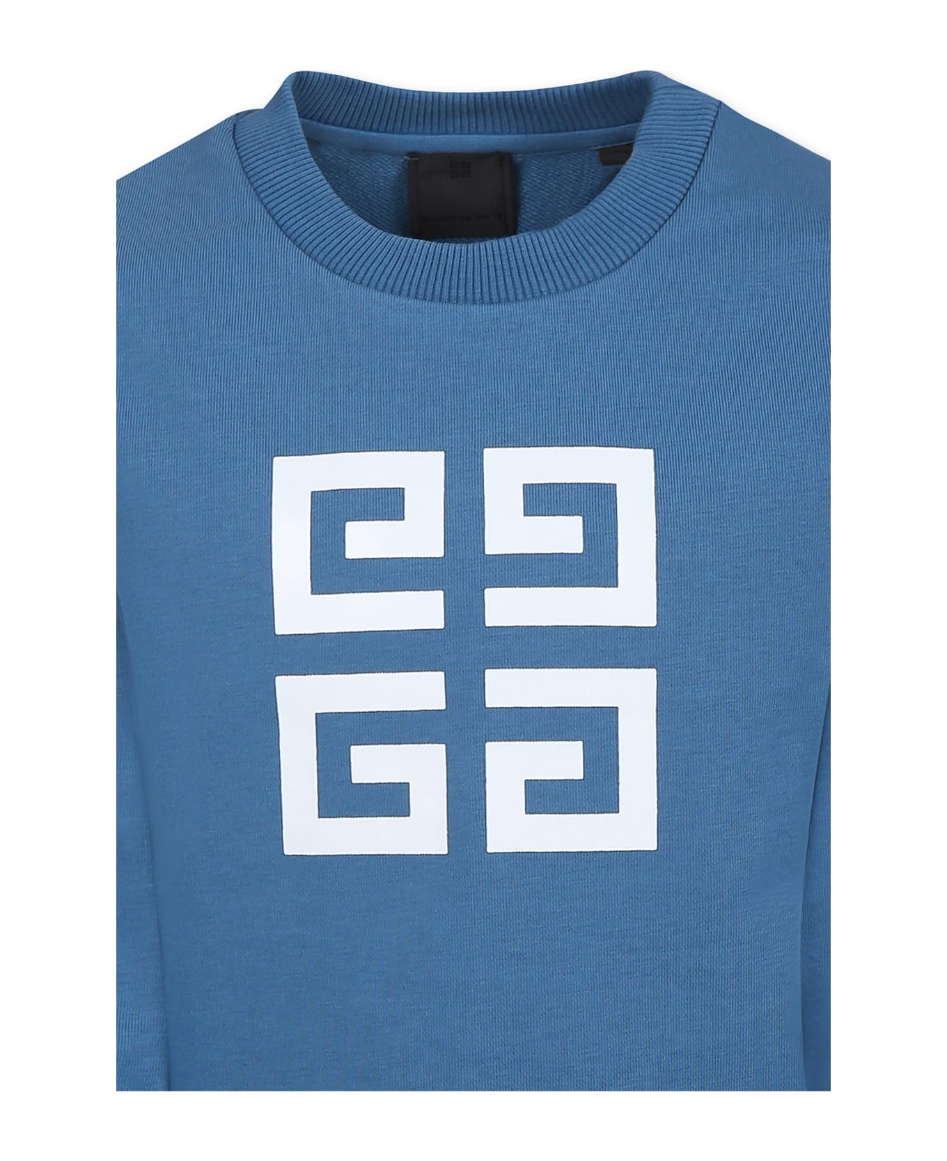 Givenchy Blue Sweatshirt For Boy With 4g Motif - Blue