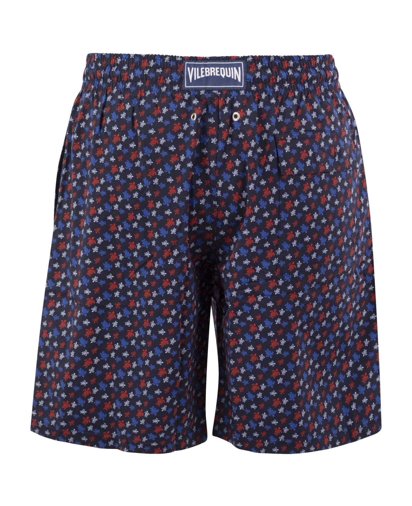 Vilebrequin Stretch Swim Shorts With Pattern - Marine Blue 水着