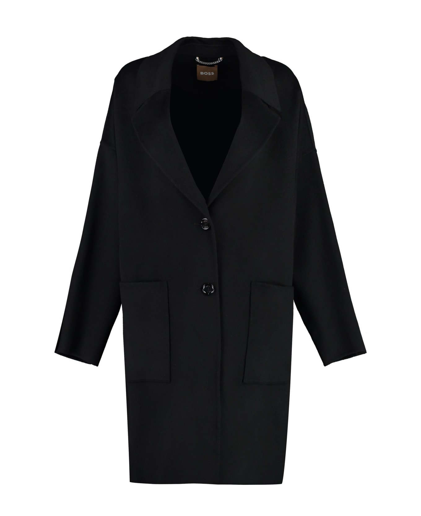 Hugo Boss Wool Blend Coat - black