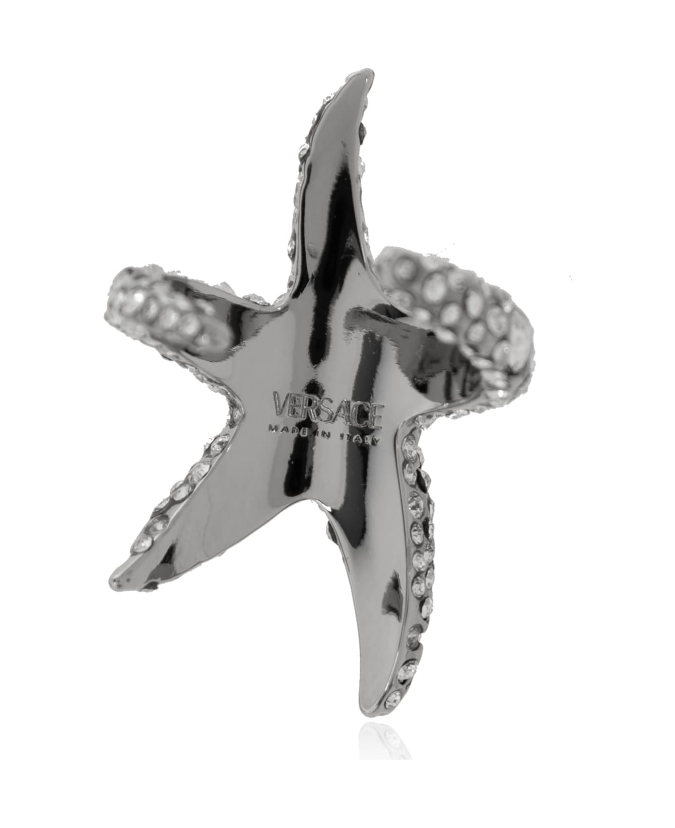 Versace Ring With A Marine Motif - Silver