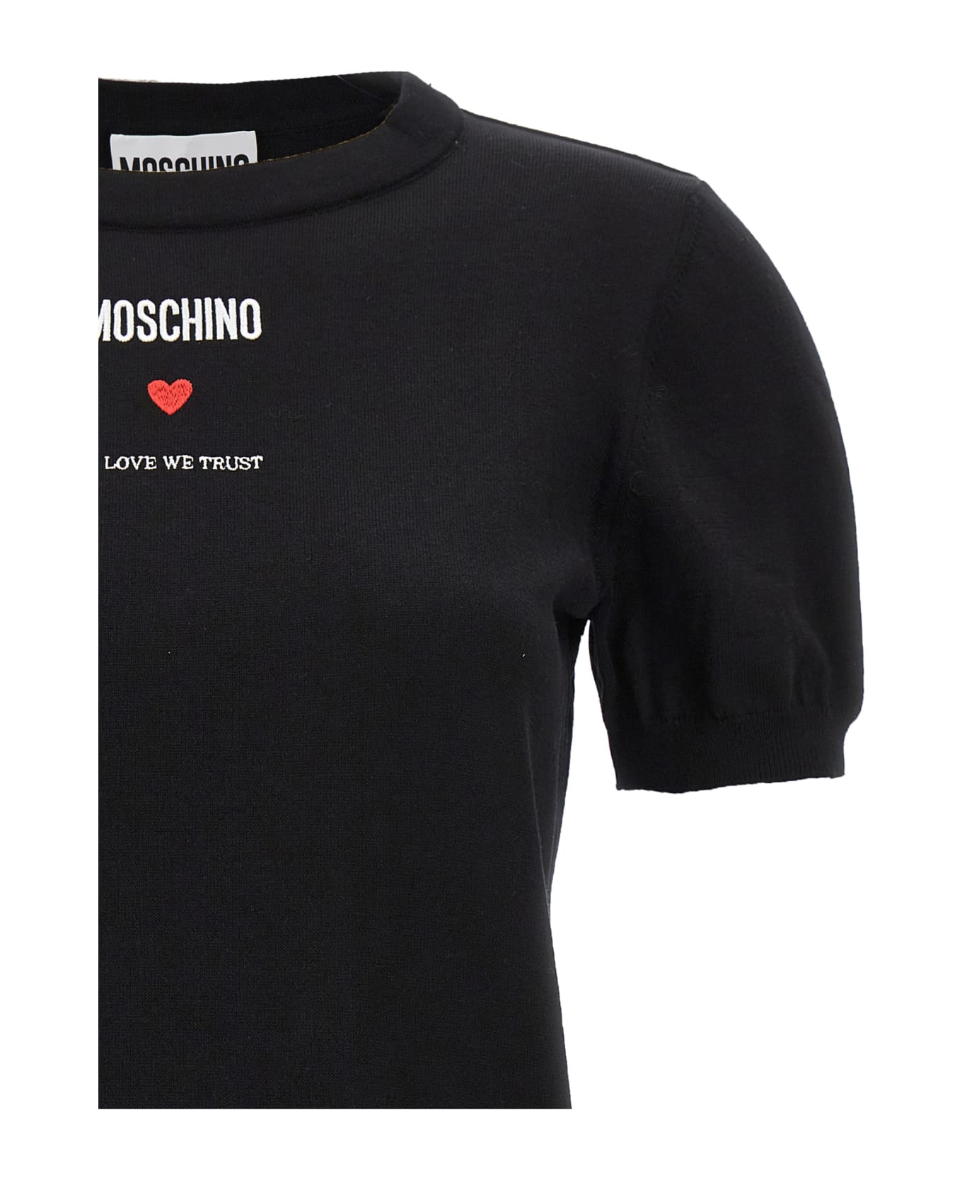 Moschino 'in Love We Trust' Sweater - Black  