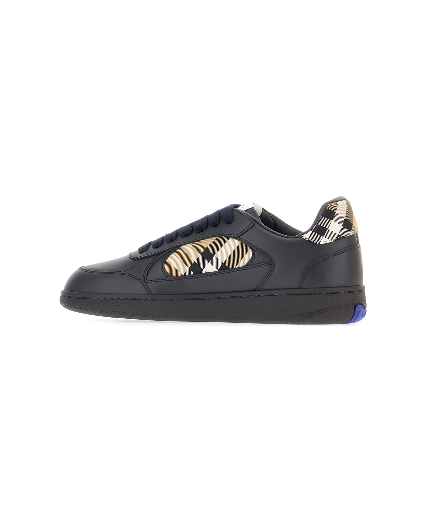 Burberry Midnight Blue Leather Terrence Sneakers - INDIGO SAND IP CHK スニーカー