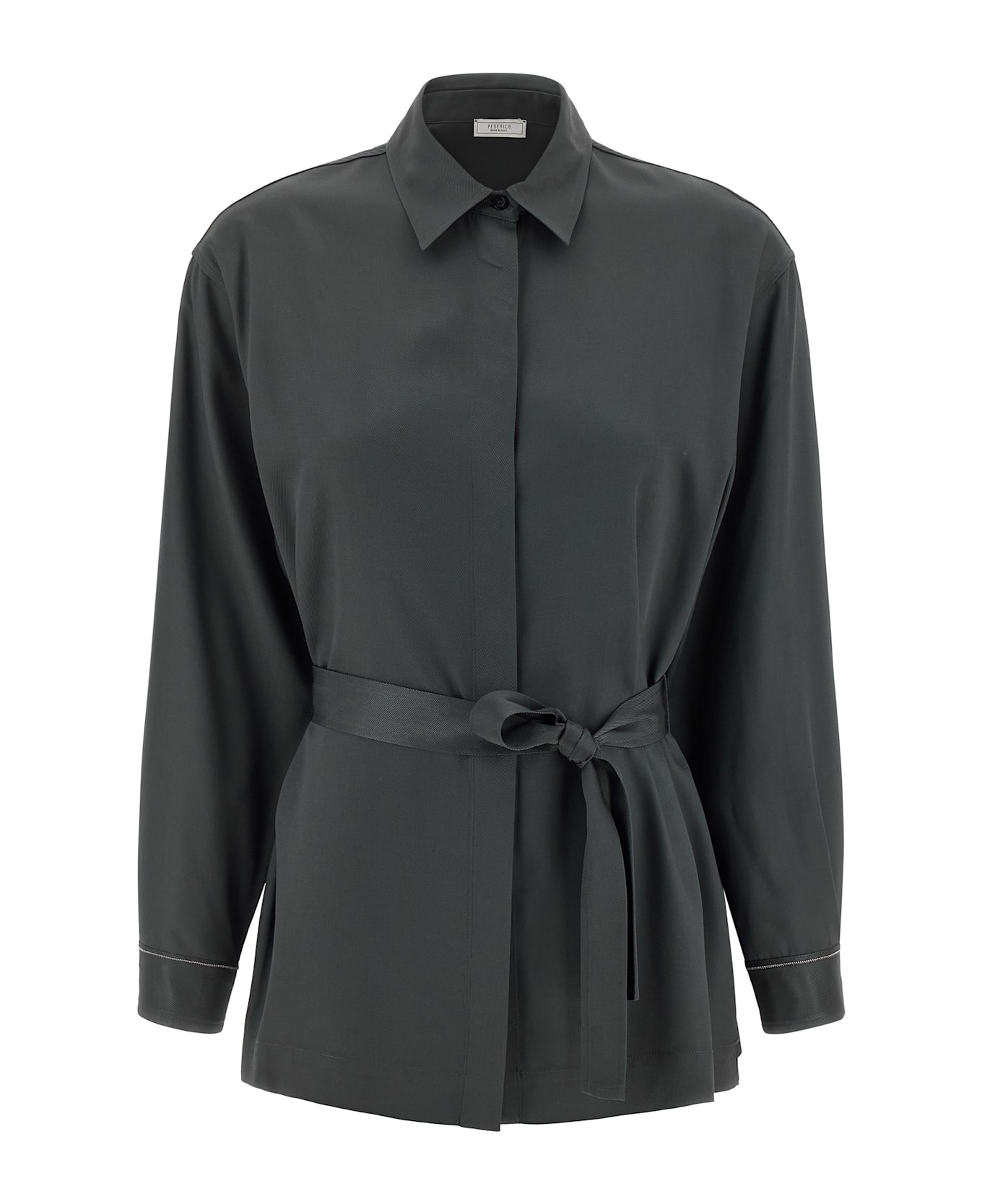 Peserico Twill Shirt - Gray