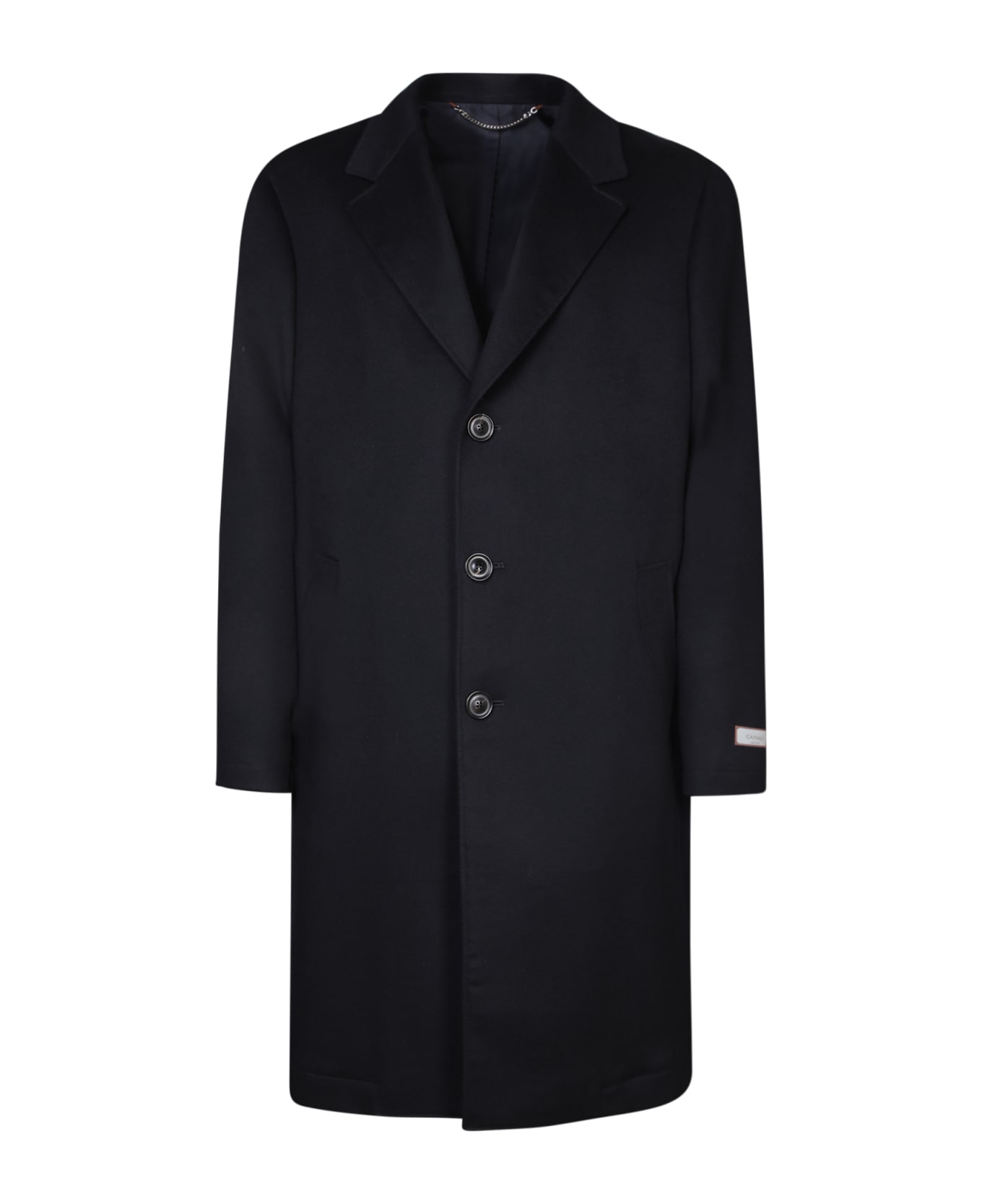 Canali Blue Cashmere Coat - Blue