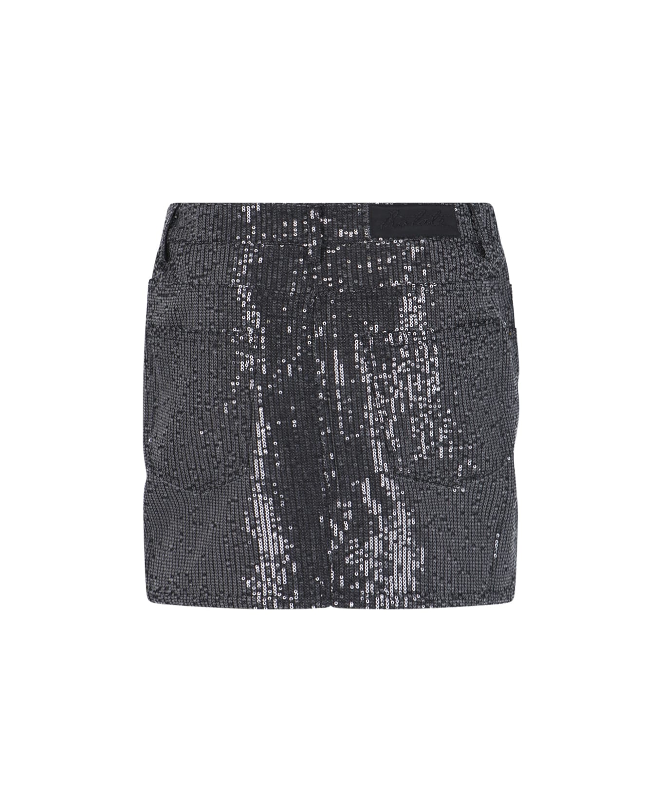 Rotate by Birger Christensen Sequin Mini Skirt - Black  