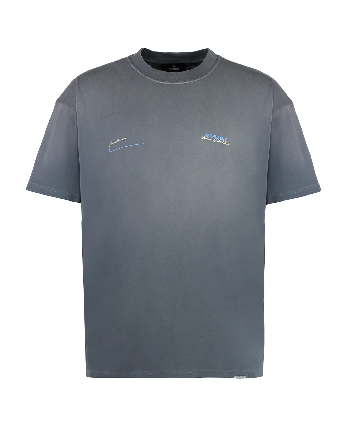 REPRESENT Cotton Crew-neck T-shirt - GREY