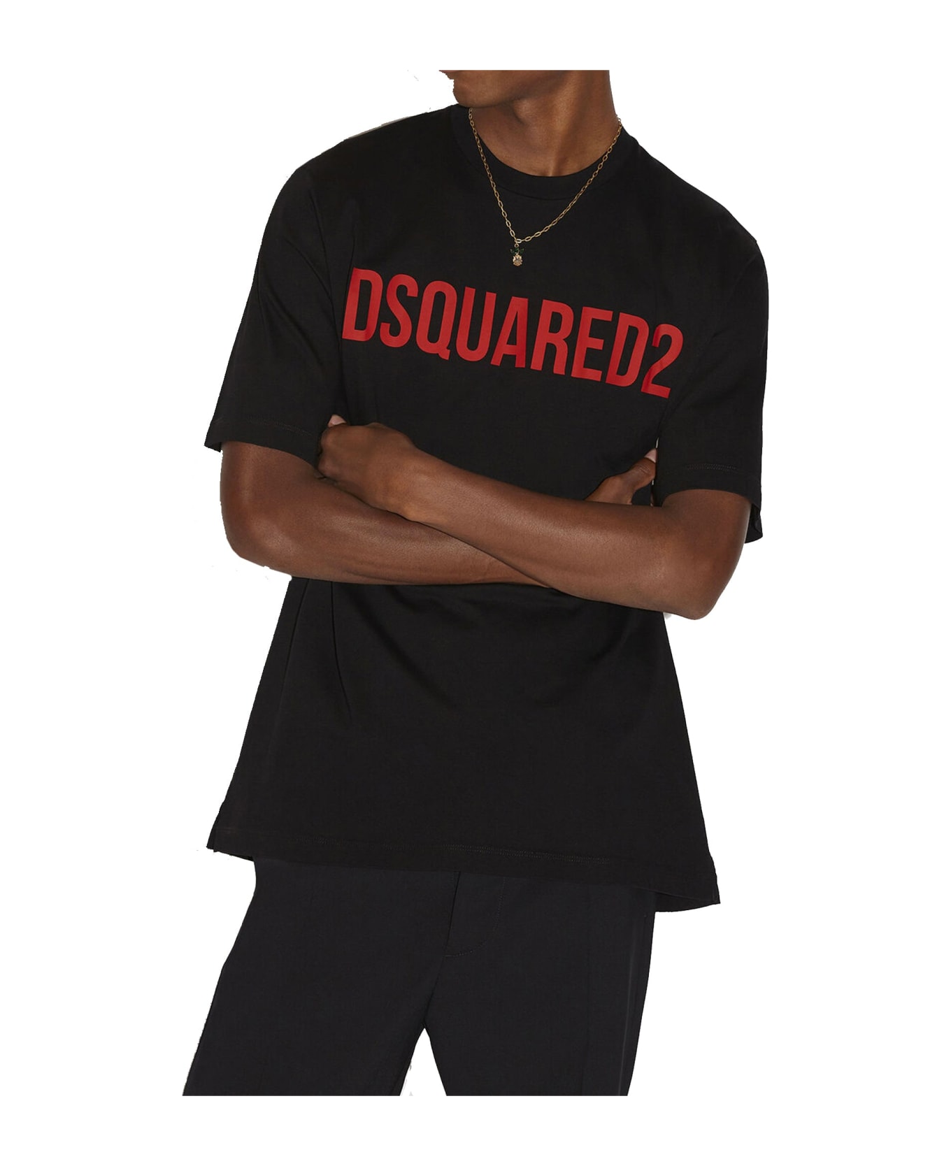 Dsquared2 Cotton Logo T-shirt - Black