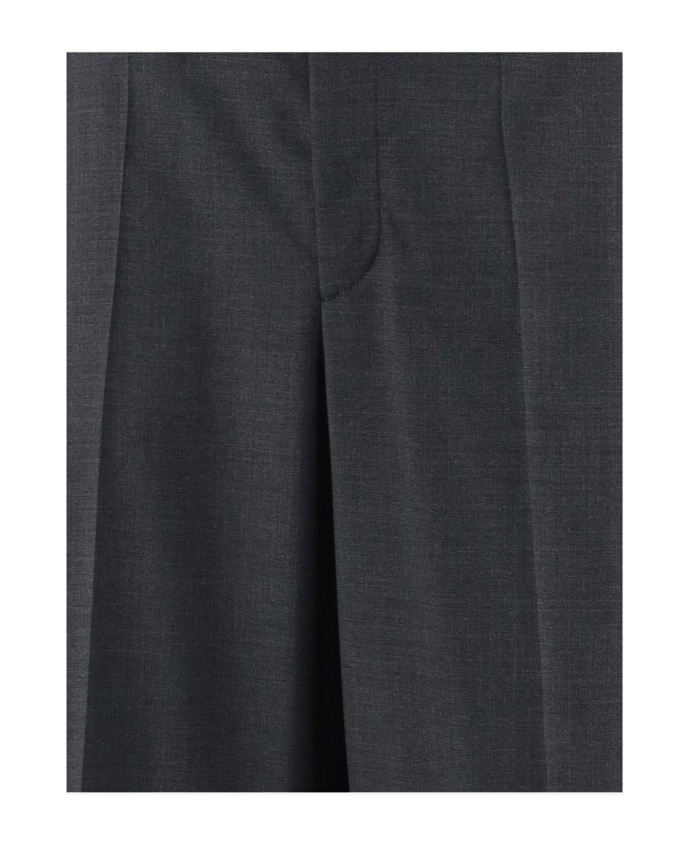 Valentino Wool Pants - Grigio Melange