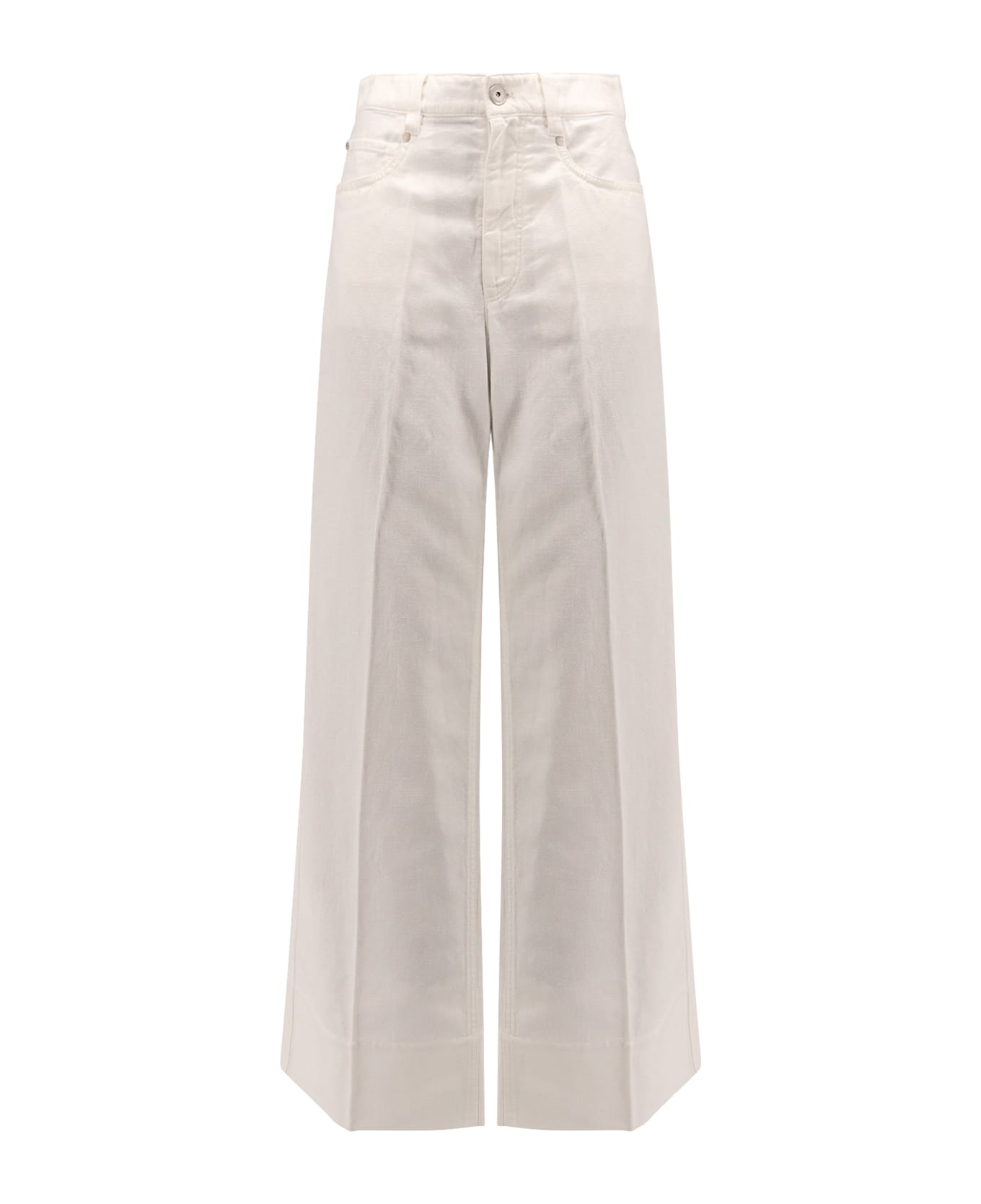 Brunello Cucinelli The Loose Sartorial Jean Trouser - White