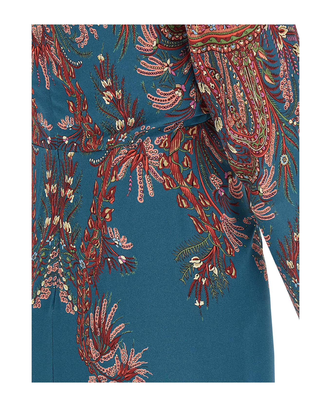 Etro Floral Printed Dress - Blue