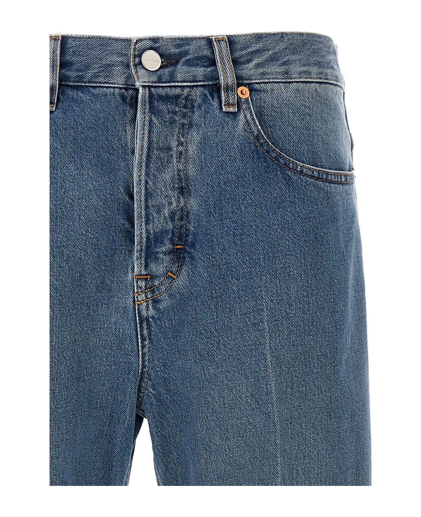 Gucci Cropped Jeans - Light Blue