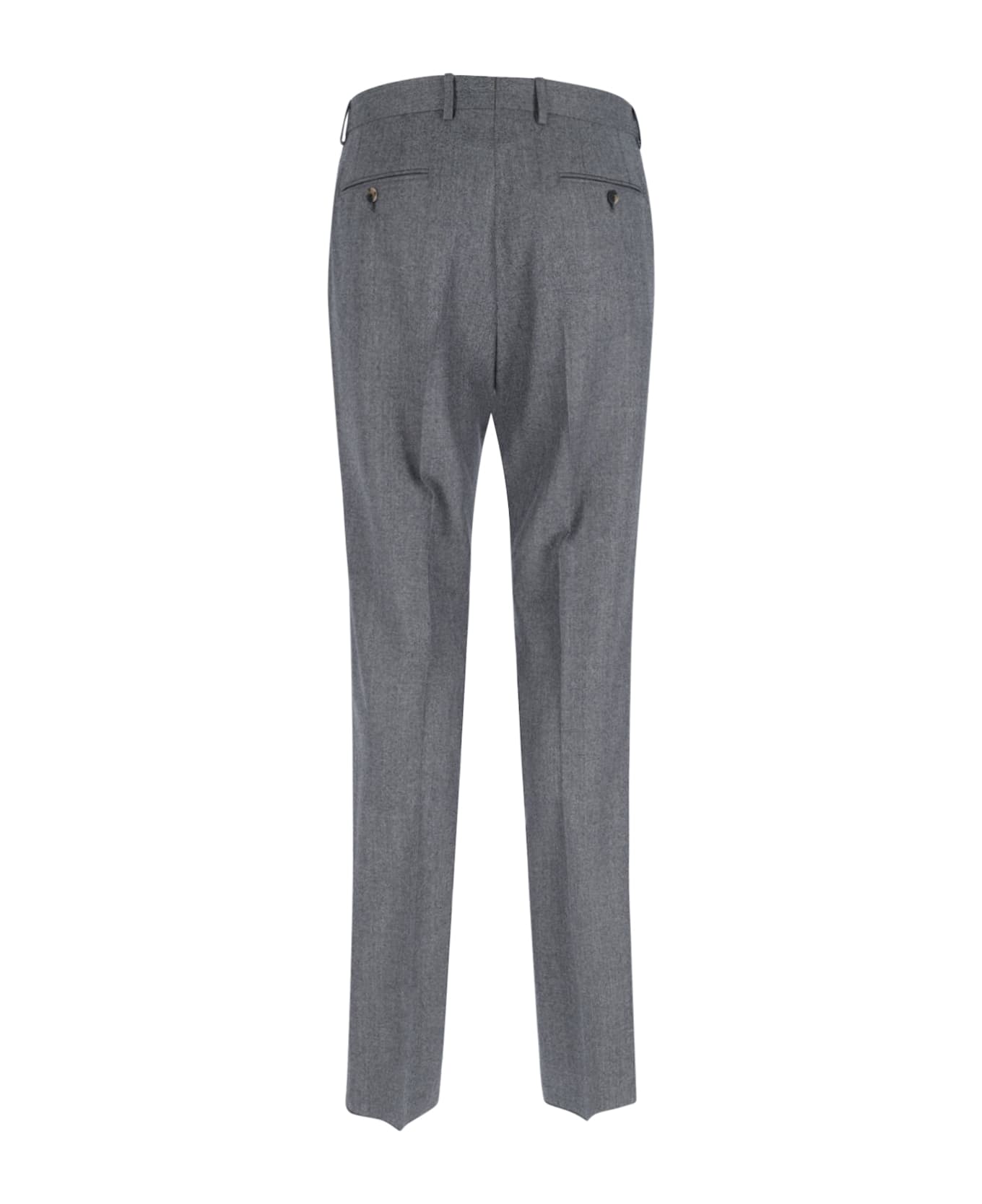 Caruso Single-breasted Wool Suit - Gray