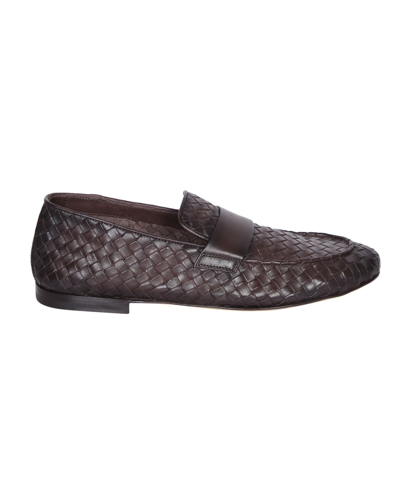 Officine Creative Airto 011 Braided Brown Loafer - Brown ローファー＆デッキシューズ