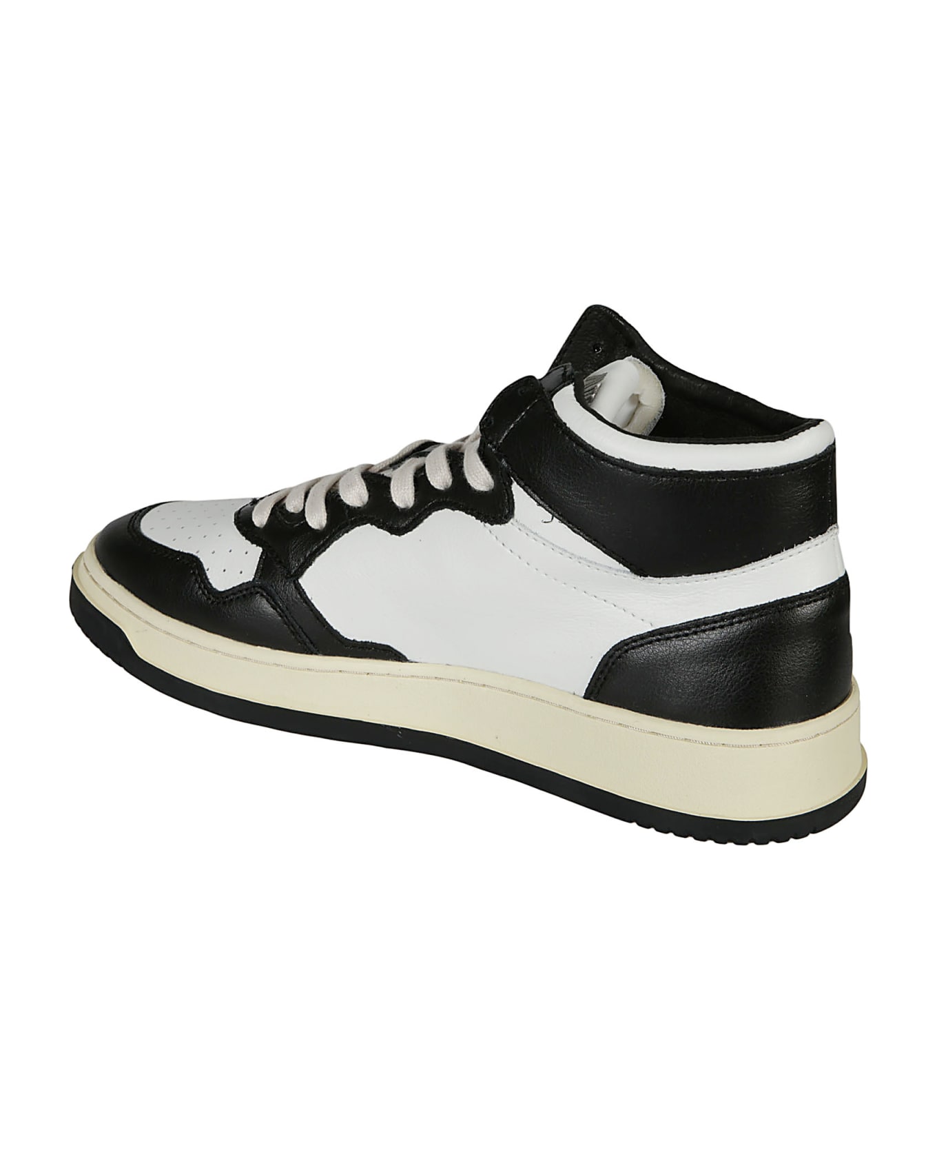 Autry Medalist Mid Leather Sneakers - Leat wht/bk スニーカー