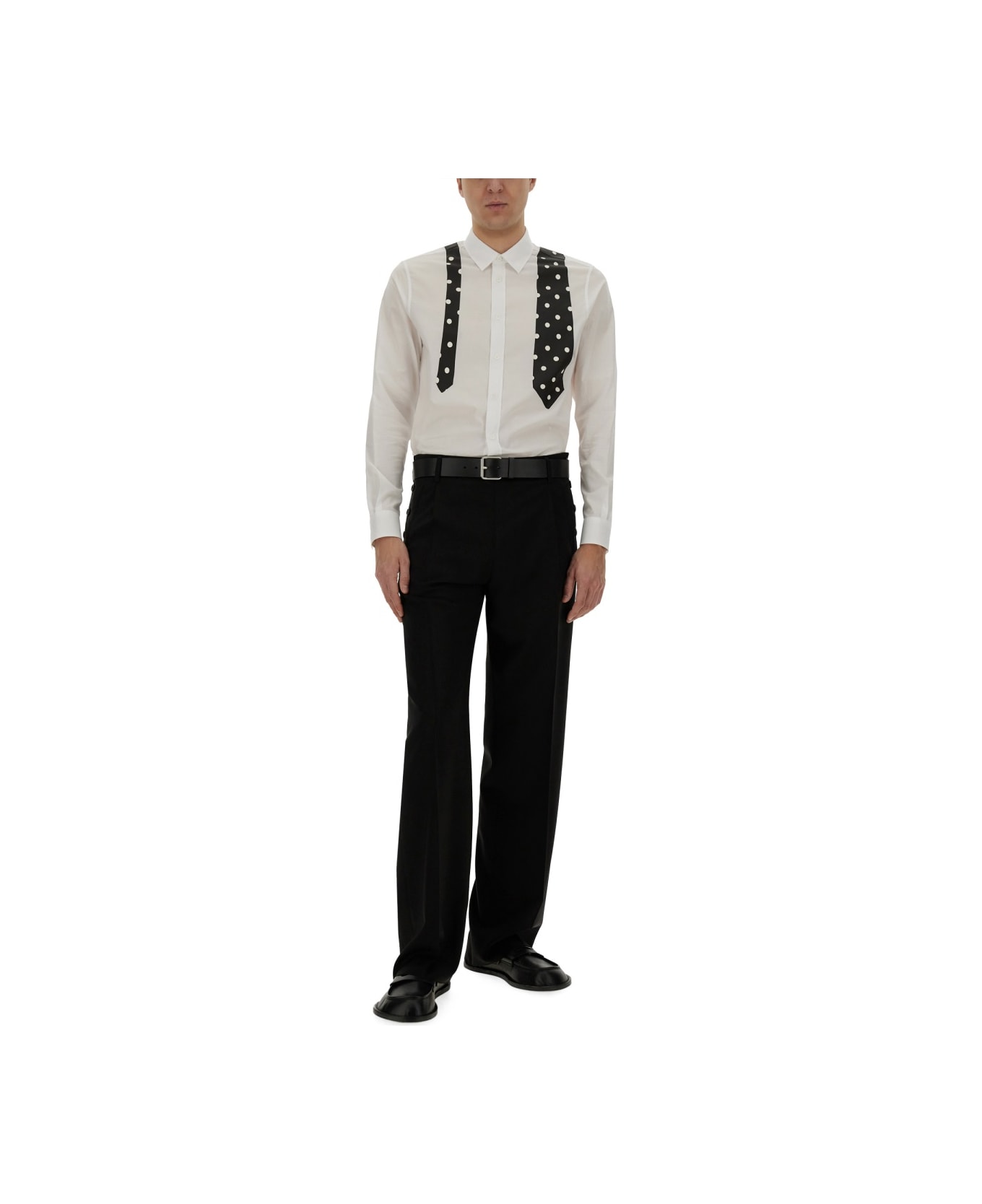 Moschino Wool Pants - BLACK