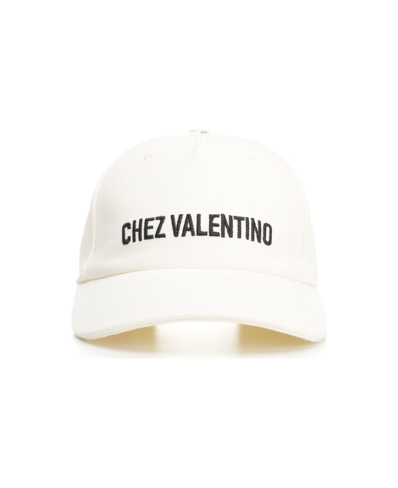 Valentino Garavani Cotton Baseball Cap - IVORY