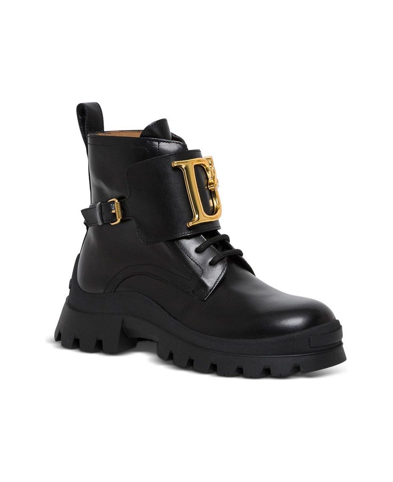 Dsquared2 D2 Statement Lace-up Boots - Nero ブーツ