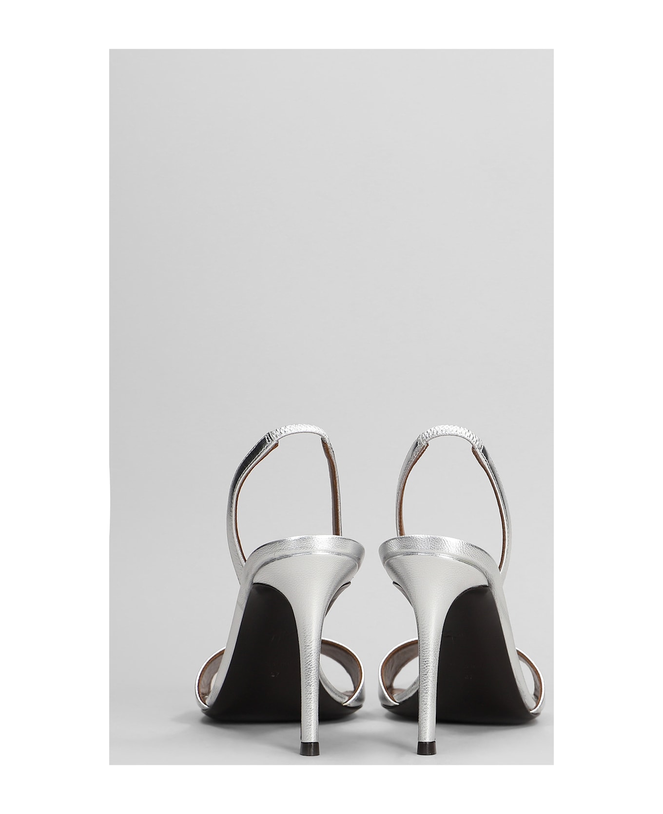 Giuseppe Zanotti Sandals In Silver Leather - silver