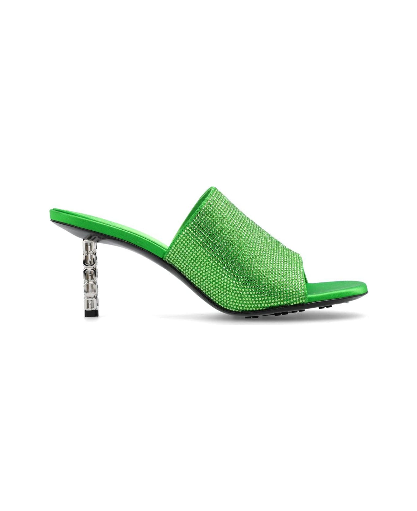 Givenchy G Cube Embellished Mules - ABSYNTHEGREEN