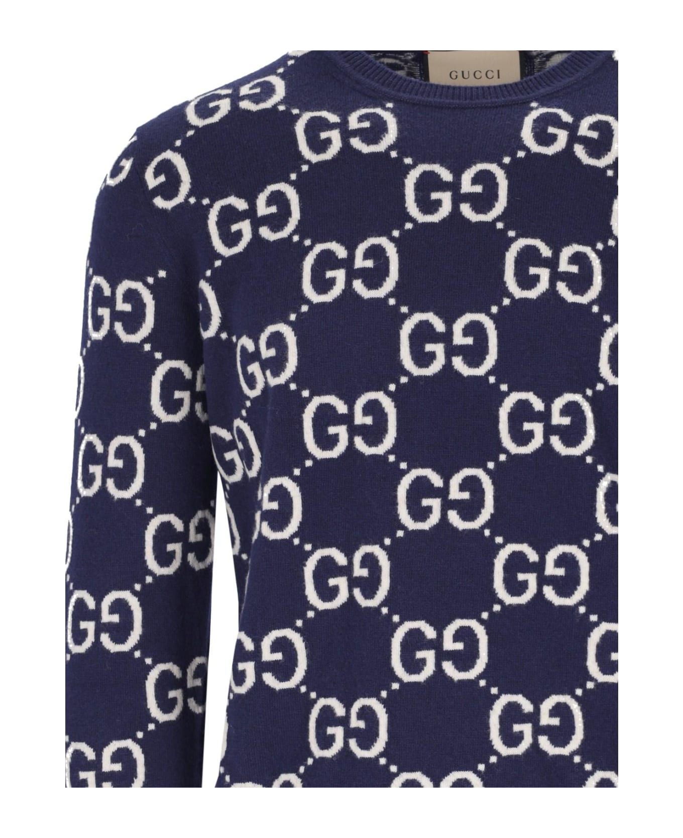 Gucci 'gg Jacquard' Sweater - Blue