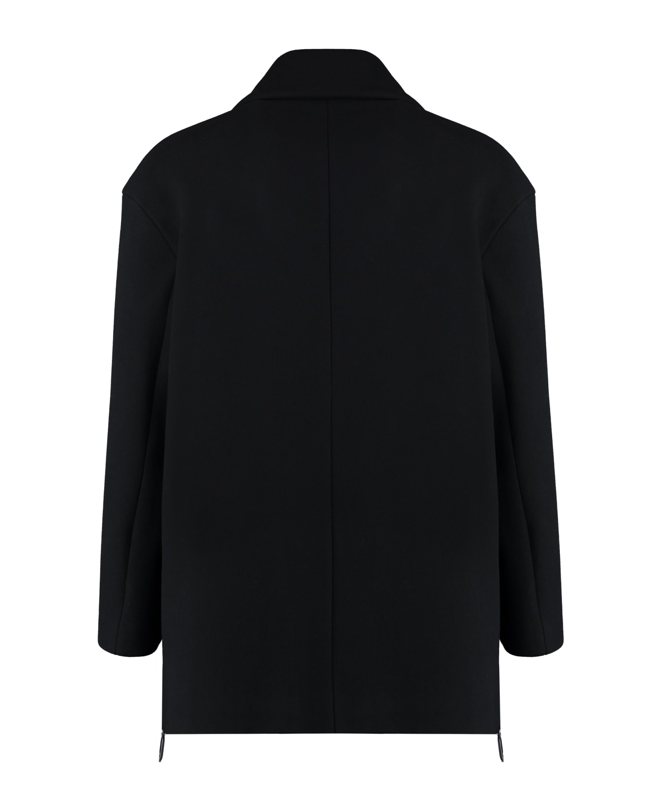 Giorgio Armani Wool Blend Double-breasted Coat - black コート