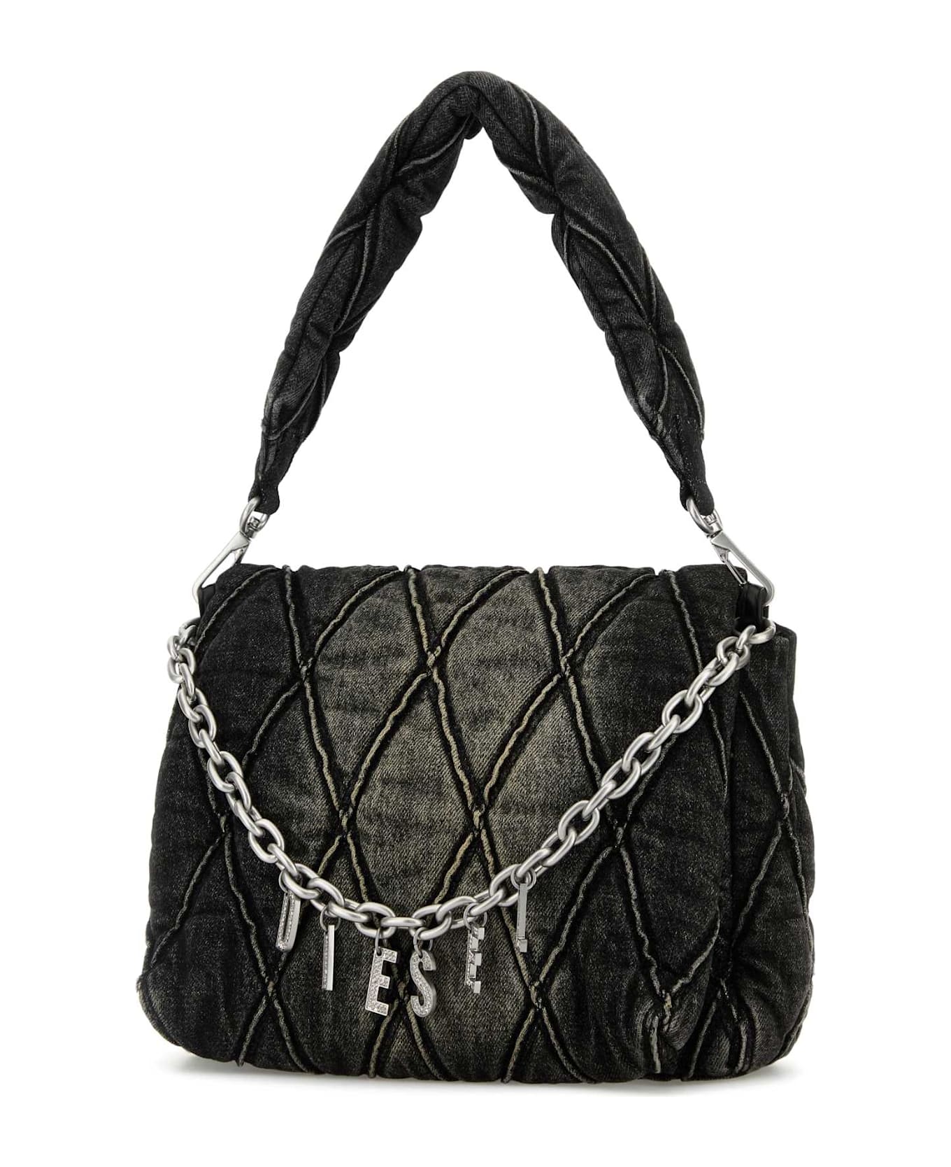 Diesel Black Denim Charm-d Handbag - T8013