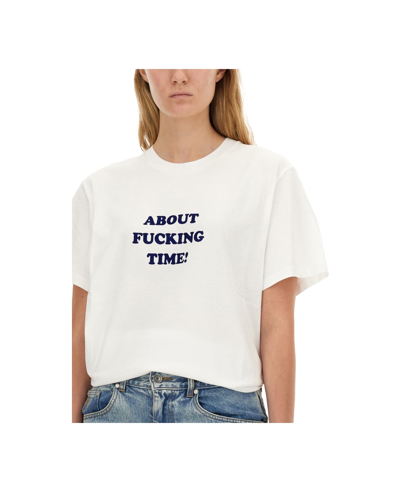 Stella McCartney T-shirt About Time - WHITE