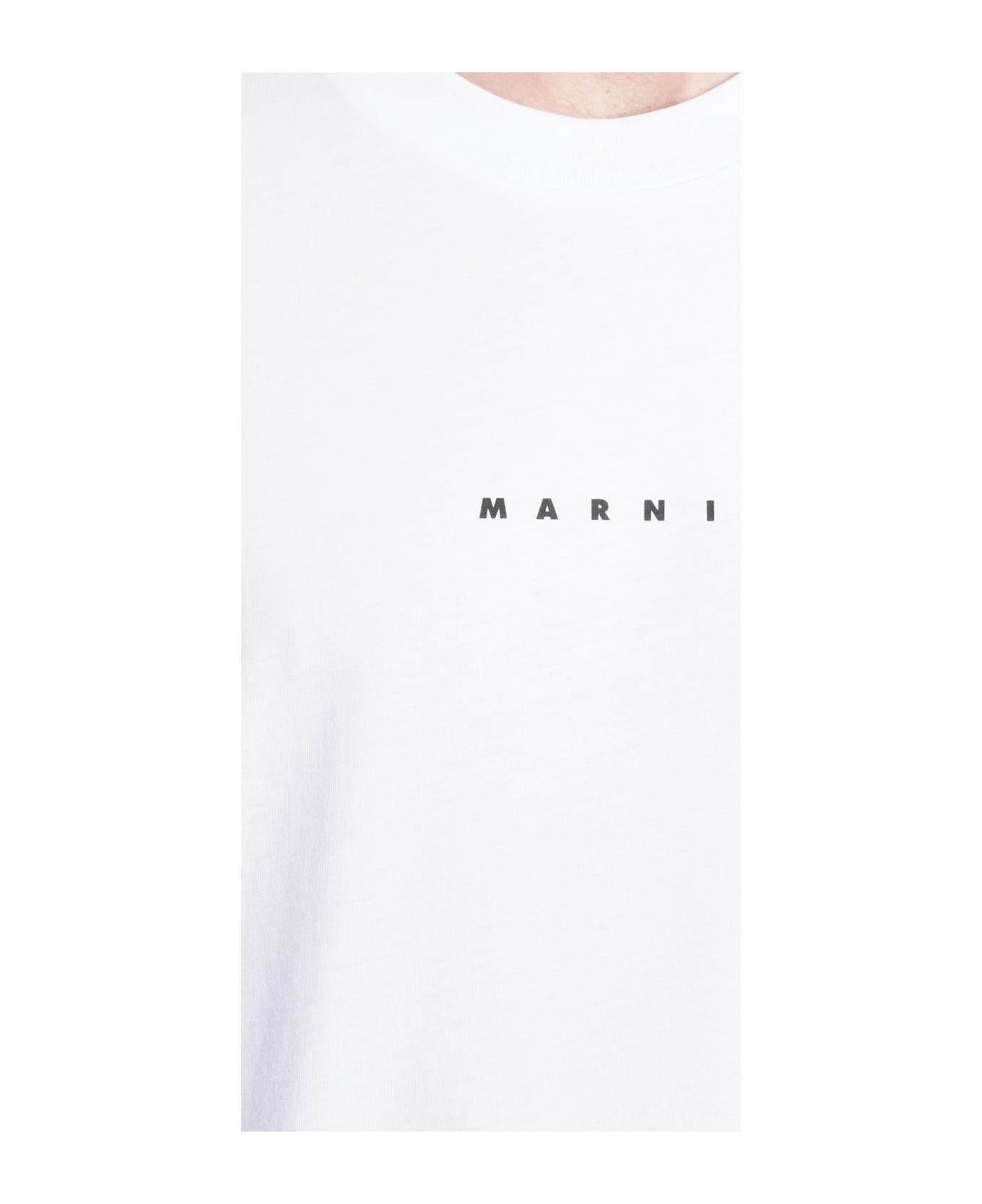 Marni trousers T-shirt In White Cotton - white