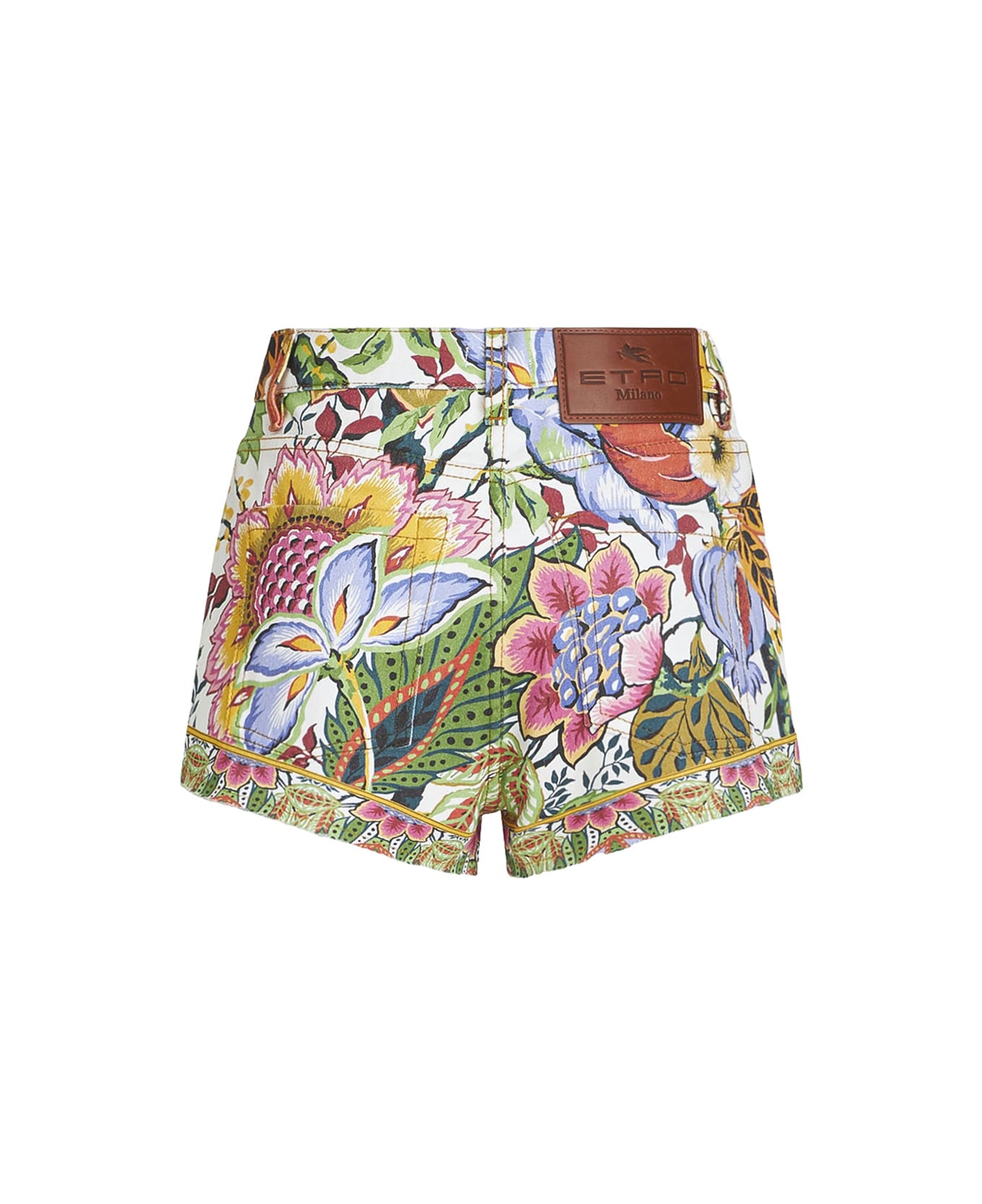 Etro Multicolor Bouquet Shorts - Multicolour